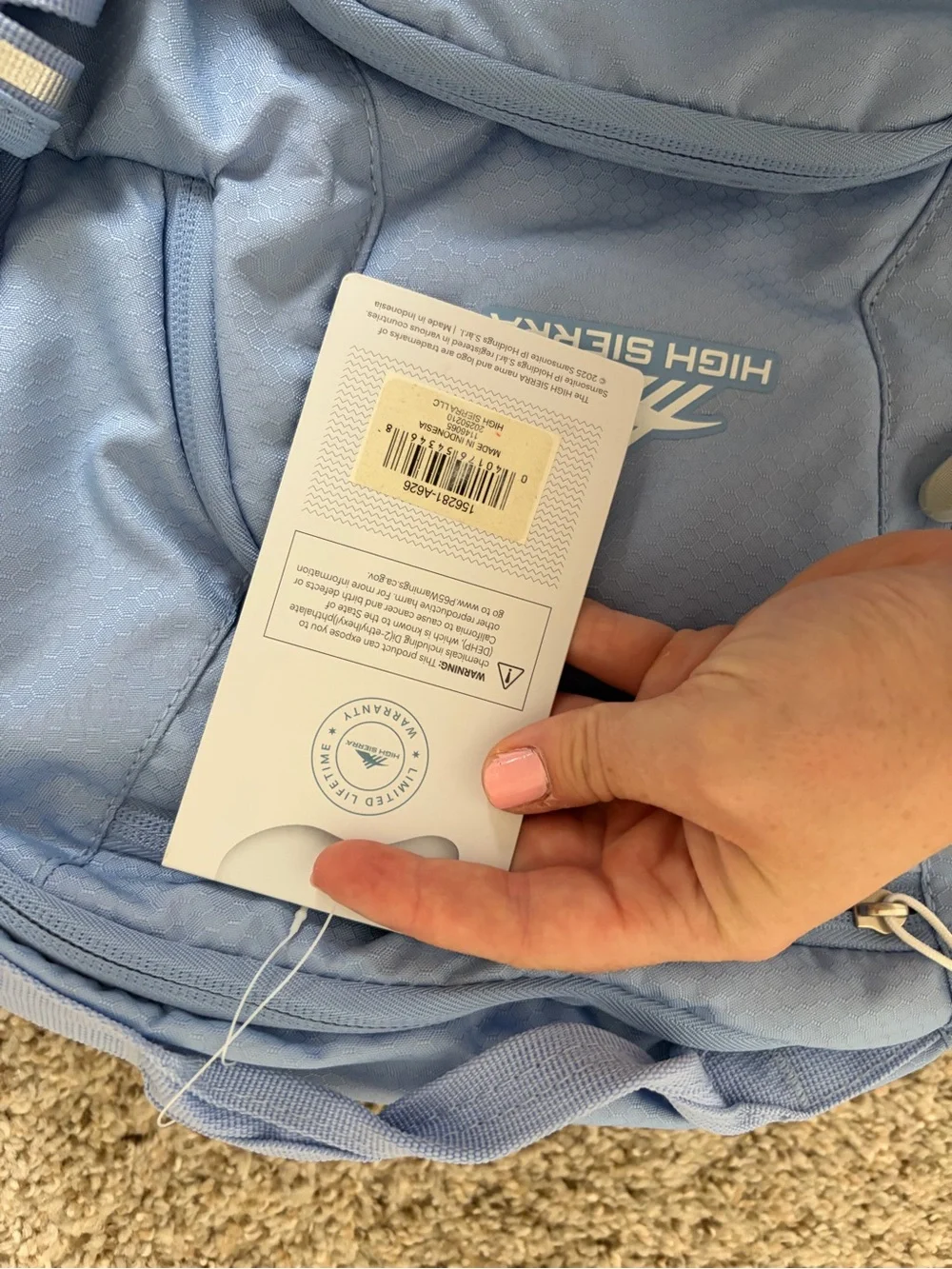 High Sierra Backpack NEW